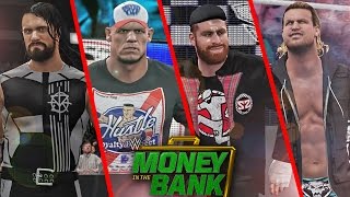 WWE 2K16 Money in the Bank 2016 Attires Package Seth Rollins John Cena Sami Zayn amp Ziggler [upl. by Sakiv]