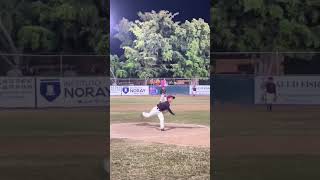 Sebastian Gil Lanzando un par de entradas Culiacán Recursos Vs AC Culiacán beisbol baseball cln [upl. by Laise]