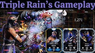 MK Mobile Rain’s MK11 Klassic amp Edenian Blood Team FW Gameplay Review [upl. by Atnauqal]