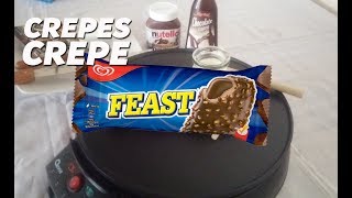 Feast Ice Cream Crepe  How to make Crepes with Ice Cream Walls  DIY Recipes [upl. by Rind]