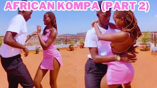 AFRICAN COUPLE DANCING KOMPA PART 2  GOUYAD KONPA DANCE [upl. by Tamsky181]