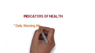 indicators of health [upl. by Adiuqram]