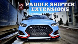 20192022 Hyundai Veloster N Steering Wheel Aluminum Paddle Shifter Extensions [upl. by Carrie773]