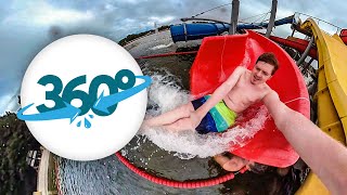 360° VR Crazy Water Slides In A Lake  Zilvermeer [upl. by Ynabe]