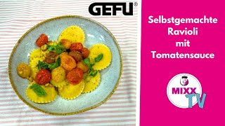 MIXXTV 219 Selbstgemachte Ravioli mit Tomatensauce aus dem Thermomix® [upl. by Castillo]