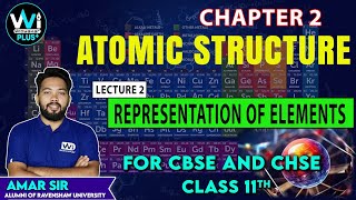 Atomic Structure  Representation of Elements  Lecture2 11thchemistry chemistry jee neet [upl. by Chansoo]