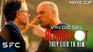 Vin Diesel Promises To Kill Dr Emil  Bloodshot Clip 5  Full Action Movie Scene [upl. by Ayotak]