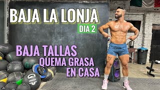 Ejercicios para Bajar La Lonja En Casa 27 Minutos Baja Tallas Y Suda Conmigo [upl. by Karas423]