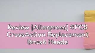 Review Aliexpress 4PCS CrossAction Replacement Brush Heads For Oral B Trizone Triumph Vitality D1 [upl. by Ubana]