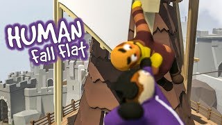 Paluten amp Zombey fliegen durch die Luft  Human Fall Flat [upl. by Collyer]