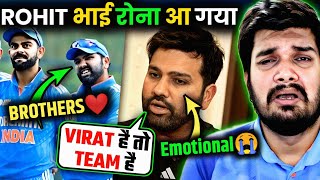 ROHIT GOT EMOTIONAL TALKING ABOUT KOHLI ❤  ROHIT BIGGEST REVEAL😍  ASIA CUP🔥indvspak asiacup2023 [upl. by Llet]