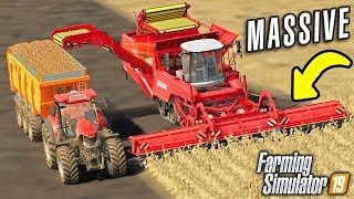 ITS HERE SATISFYING 9M POTATO HARVEST  Farming Simulator 19 GROWERS FARM Ep 7 [upl. by Pepi]