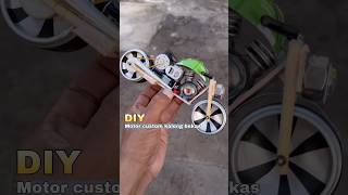 Diy kreatif motor moge custom kaleng bekas bertenaga diy creative toys mainan motor dinamo [upl. by Nailluj499]