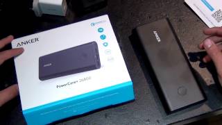 استعراض وفتح صندوق بطارية انكر anker powercore 26800 review [upl. by Aker]