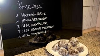 Hjemmelavede romkugler  de bedste  How to make Danish pastry recipe  rumballs [upl. by Laverna]