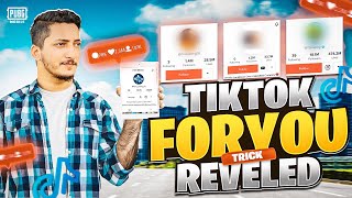 Tiktok For You Trick Reveled  💯Working amp Guaranteed  Pubg Mobile  HOW BRAND [upl. by Monafo729]