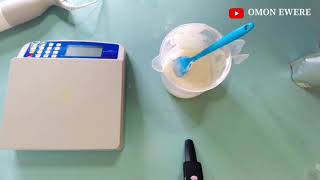 How to Make Emulsified Sugar Body Scrub for Skin Lightening amp Glow  Sugar Scrub Making Omon Ewere [upl. by Ahtelat]