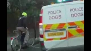 Red Light Jumping Cyclist Busted [upl. by Warthman]