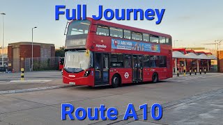 Full Journey on London Bus Route A10 From Heathrow Central To Uxbridge [upl. by Rimidalv]