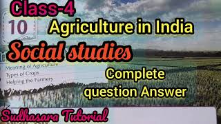 Agriculture in Indiaclass4question answer [upl. by Ateloiv320]