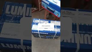 Luminous inverter 1750 pro aur battery 250 Ah 28066 [upl. by Sirraf678]