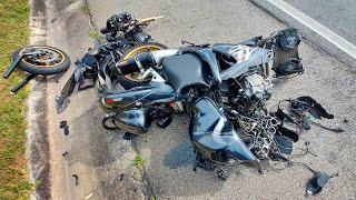 MOTORCYCLE SMASHED INTO PIECES  IF YOUR LIFE IS BORING GET A MOTORCYCLE  EP40 [upl. by Netti]