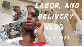 Labor amp Delivery Vlog  induced at 36 weeks [upl. by Keheley]