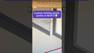 Revit tip 8  Part 2 How to make custom skirting board profile in Revit  wall sweep [upl. by Elbam]