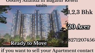 2 bhk Ready to Move in Godrej Ananda Phase 2 in Bagalur call 8271207456 for Resell unitscomplete [upl. by Aivilys117]