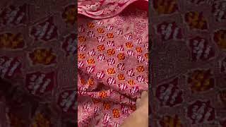 😱 pure handloom Banarasi Georgette bandhni saree ridhimaboutique7254 shorts viralshorts [upl. by Eimmak]