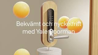 Bekvämt och nyckelfritt med Yale Doorman L3S [upl. by Halyk]