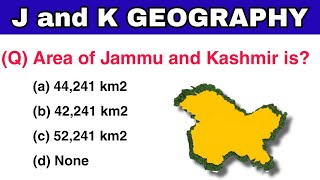 Geography of Jammu and Kashmir Mcqs  Jammu and Kashmir Geography  MCQs of J amp K Geography [upl. by Airetak149]