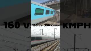 Train competition 🇮🇳 vs 🇨🇳 High Speed train trending [upl. by Dyolf]