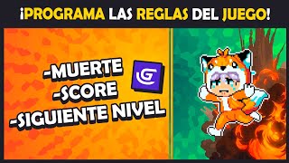 🎃 Programa sin código las Reglas de tu Juego en Gdevelop 5 [upl. by Anyrtak]