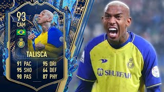 93 TEAM OF THE SEASON TALISCA PLAYER REVIEW FIFA 23 [upl. by Cas]