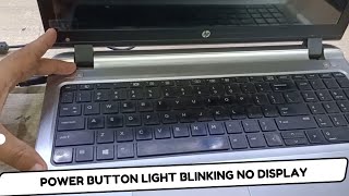 hp laptop power button light blinking  hp laptop power button light and caps lock light on off fix [upl. by Yarvis802]