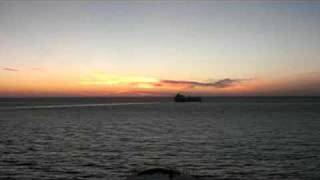 QE2 passing Gibraltar and North Africa at 28 knots [upl. by Sholom]