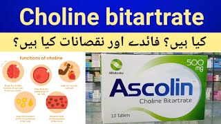 Choline bitartrate tablets uses amp benefits in urduhindi Boost Energy Improve Brain Nerve Function [upl. by Ajnin]