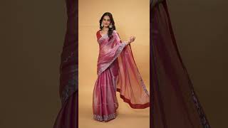 Affordable sarees for farewell shorts styleguide sarees budgetshopping [upl. by Damara]