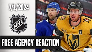 LIVE 2024 NHL Free Agency Reaction [upl. by Narak586]