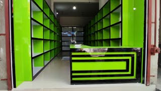 8quot×quot26 modern shop furniture design  latest shop counter design  step by step detail with price [upl. by Ahcire]