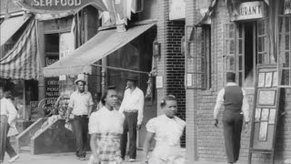 Harlem Street Scenes and Queensbridge Projects Construction 1939 [upl. by Hanni]