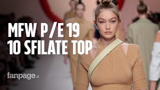 Milano Fashion Week le 10 migliori sfilate PrimaveraEstate 2019 [upl. by Teodor351]