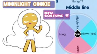 cookie run kingdom  Moonlight cookie new costume by spin wheel [upl. by Kcin]