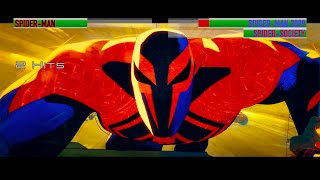 Spiderman vs Spiderman 2099 and Spider Societywith healthbars [upl. by Bergerac]