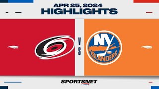 NHL Game 3 Highlights  Hurricanes vs Islanders  April 25 2024 [upl. by Tahmosh251]