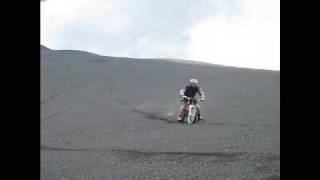 Etna downhill by bike Look mum no brakes [upl. by Rimahs951]