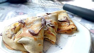 crepes alla Nutella ricetta facile e veloce [upl. by Golter]