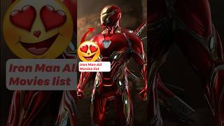 Iron Man All Movies List  iron man all movies list  iron man best 5 movies list  ironman [upl. by Ailyn]