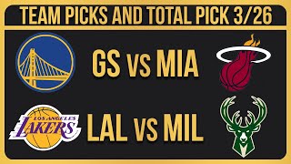 NBA Picks Today 3262024  NBA Bets Today NBA Predictions Today [upl. by Aix]